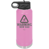 Warning New Dad - Laser Engraved Stainless Steel Drinkware - 2051 -