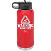 Warning New Dad - Laser Engraved Stainless Steel Drinkware - 2051 -