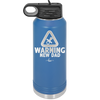Warning New Dad - Laser Engraved Stainless Steel Drinkware - 2051 -