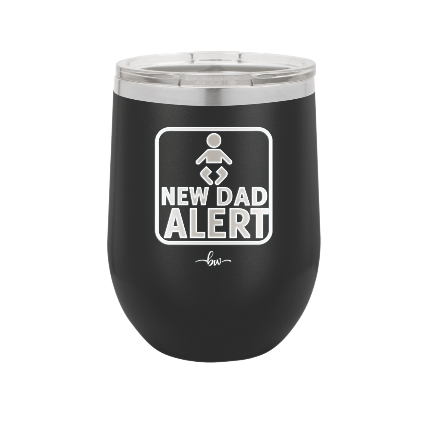 New Dad Alert - Laser Engraved Stainless Steel Drinkware - 2052 -