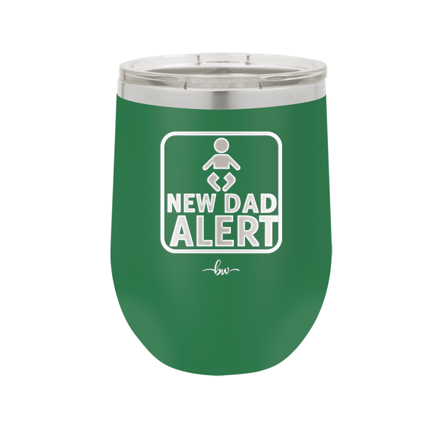 New Dad Alert - Laser Engraved Stainless Steel Drinkware - 2052 -