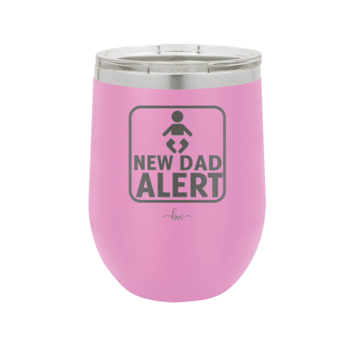 New Dad Alert - Laser Engraved Stainless Steel Drinkware - 2052 -