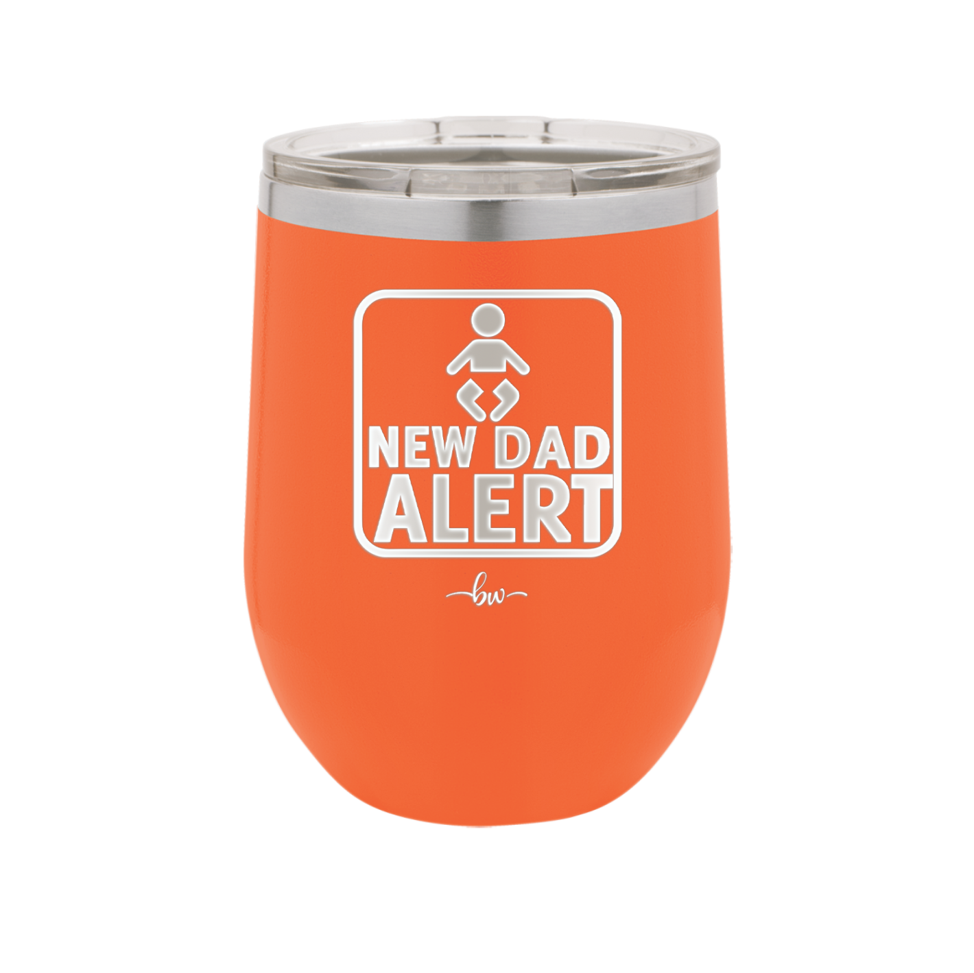 New Dad Alert - Laser Engraved Stainless Steel Drinkware - 2052 -