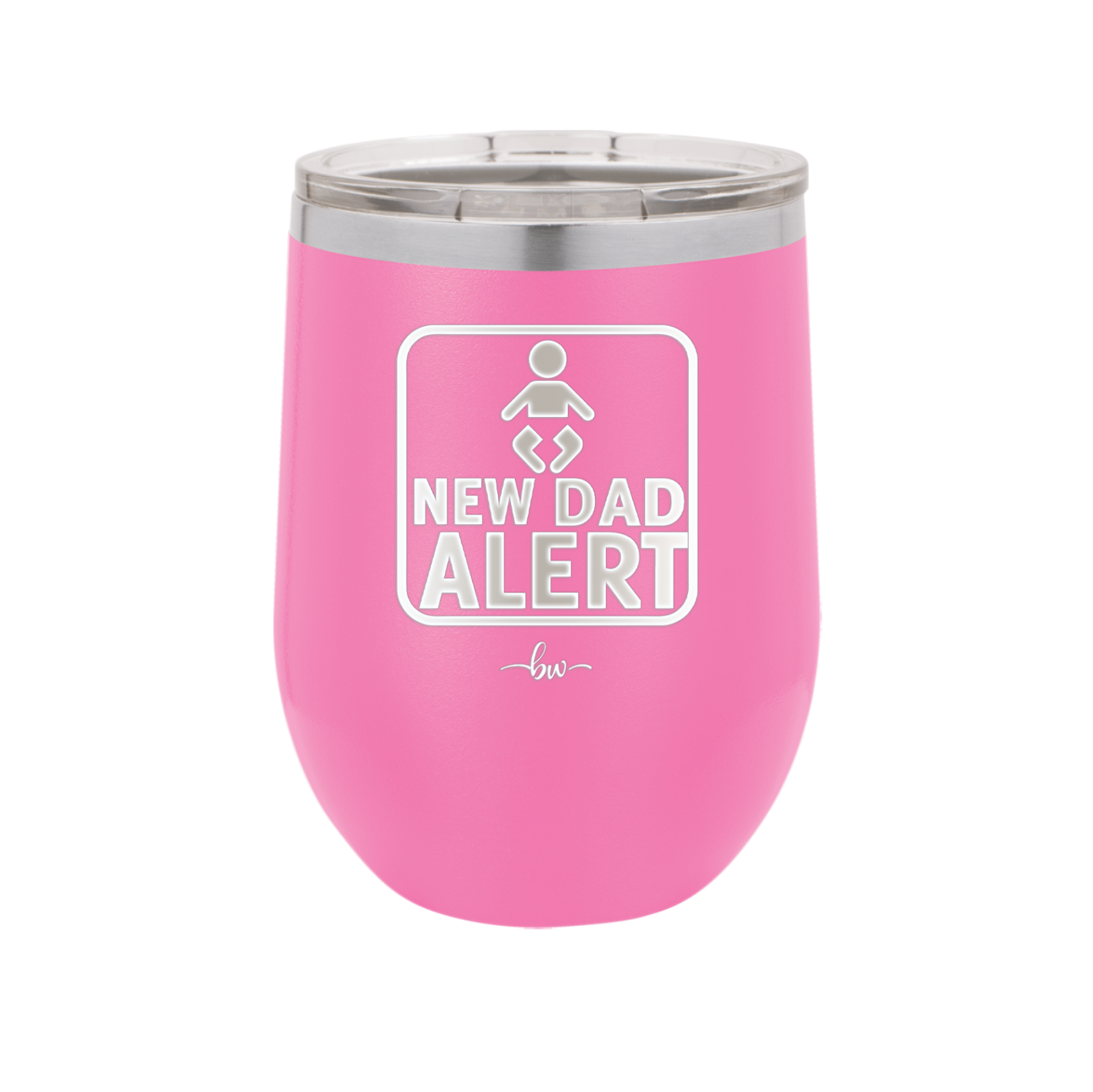 New Dad Alert - Laser Engraved Stainless Steel Drinkware - 2052 -