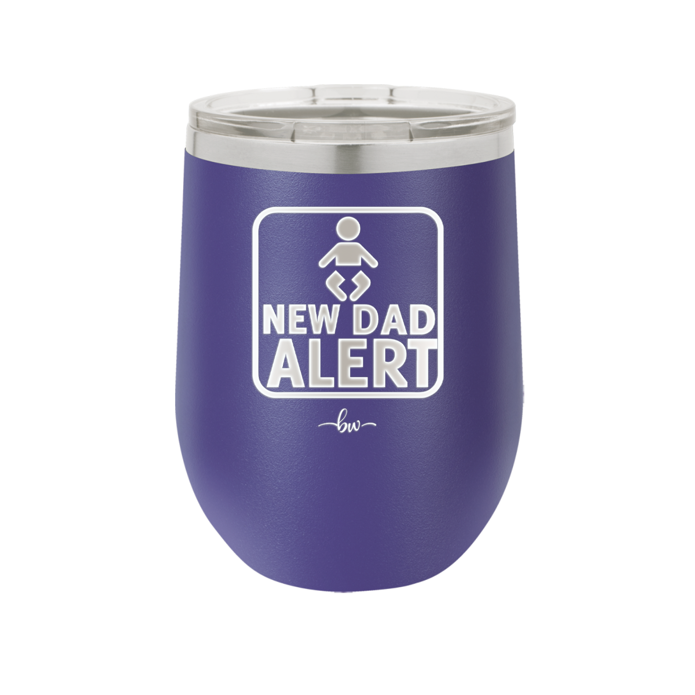 New Dad Alert - Laser Engraved Stainless Steel Drinkware - 2052 -