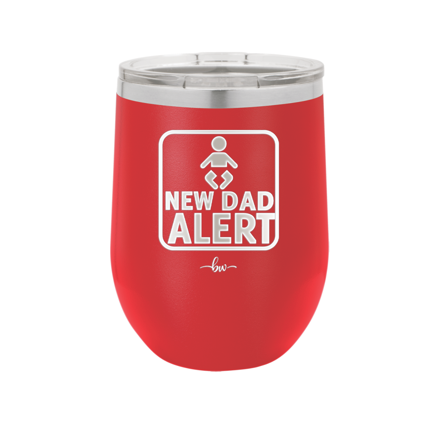 New Dad Alert - Laser Engraved Stainless Steel Drinkware - 2052 -