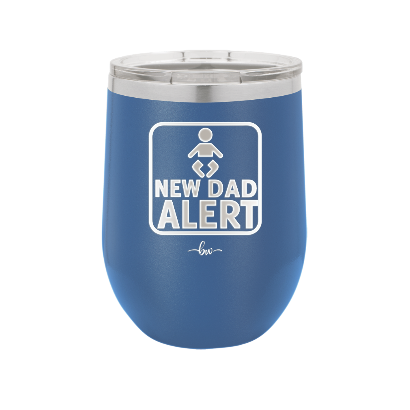 New Dad Alert - Laser Engraved Stainless Steel Drinkware - 2052 -