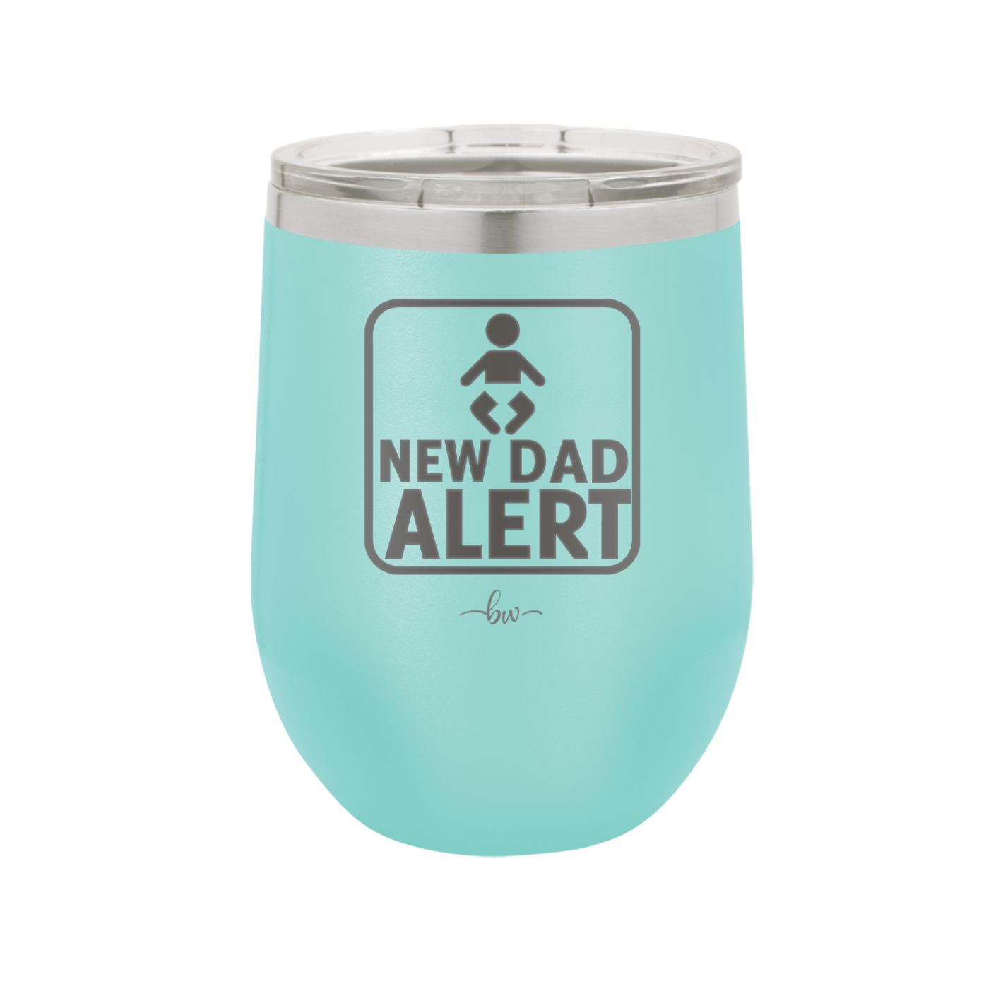 New Dad Alert - Laser Engraved Stainless Steel Drinkware - 2052 -