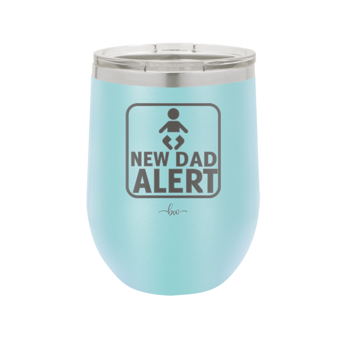 New Dad Alert - Laser Engraved Stainless Steel Drinkware - 2052 -