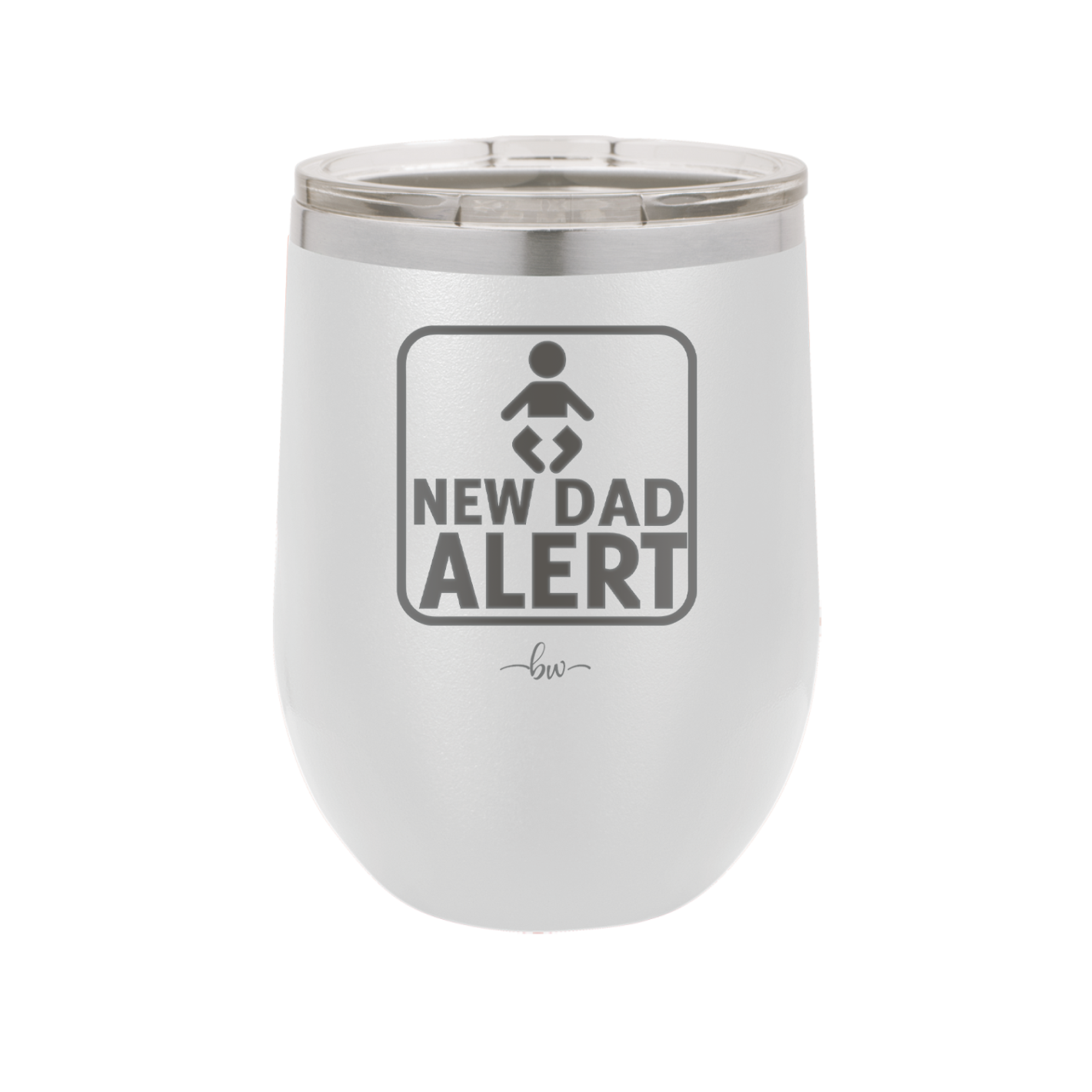New Dad Alert - Laser Engraved Stainless Steel Drinkware - 2052 -