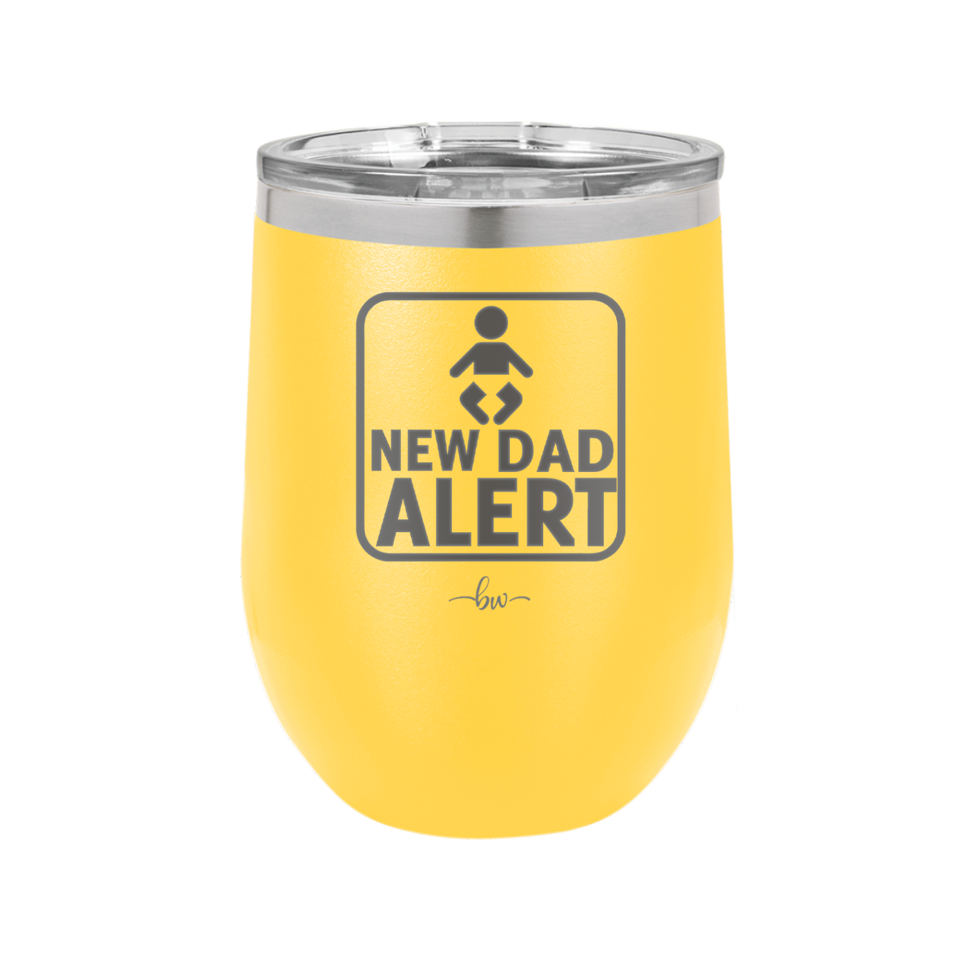New Dad Alert - Laser Engraved Stainless Steel Drinkware - 2052 -