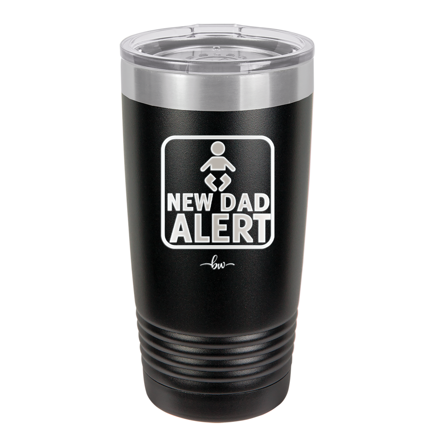 New Dad Alert - Laser Engraved Stainless Steel Drinkware - 2052 -