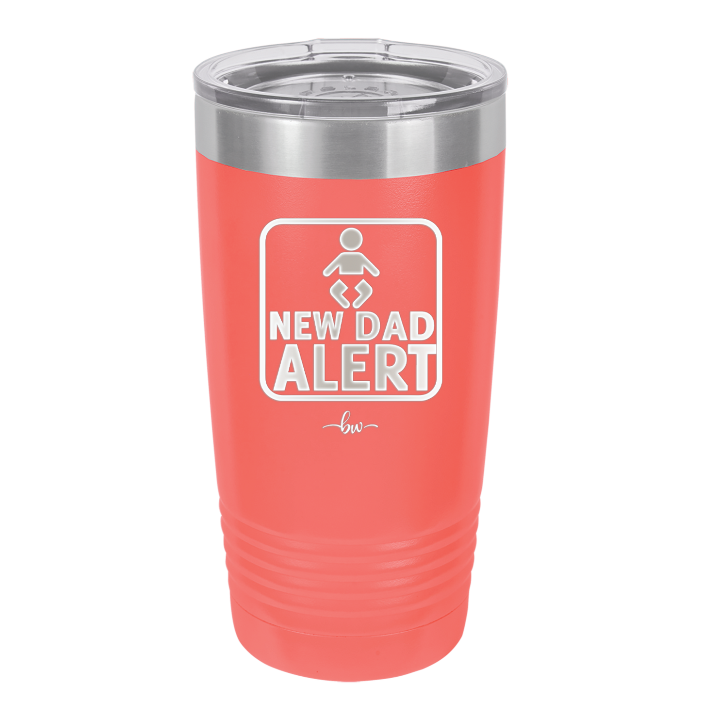 New Dad Alert - Laser Engraved Stainless Steel Drinkware - 2052 -