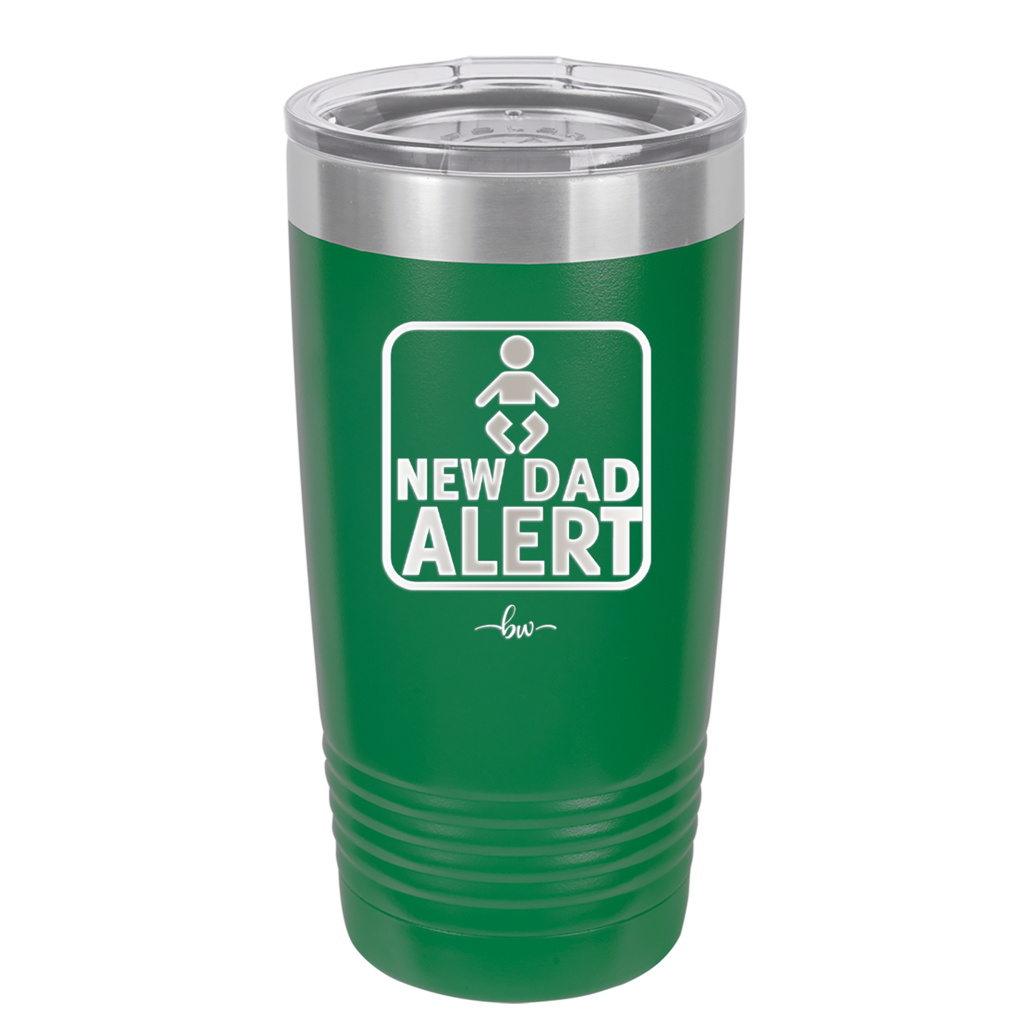 New Dad Alert - Laser Engraved Stainless Steel Drinkware - 2052 -