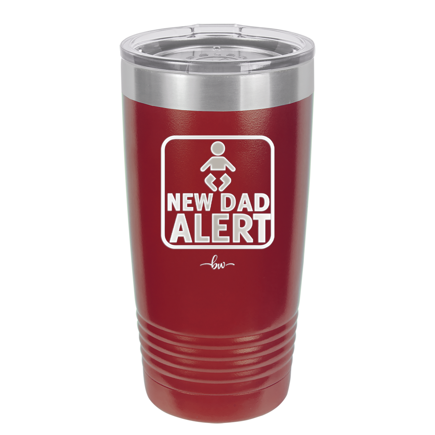 New Dad Alert - Laser Engraved Stainless Steel Drinkware - 2052 -