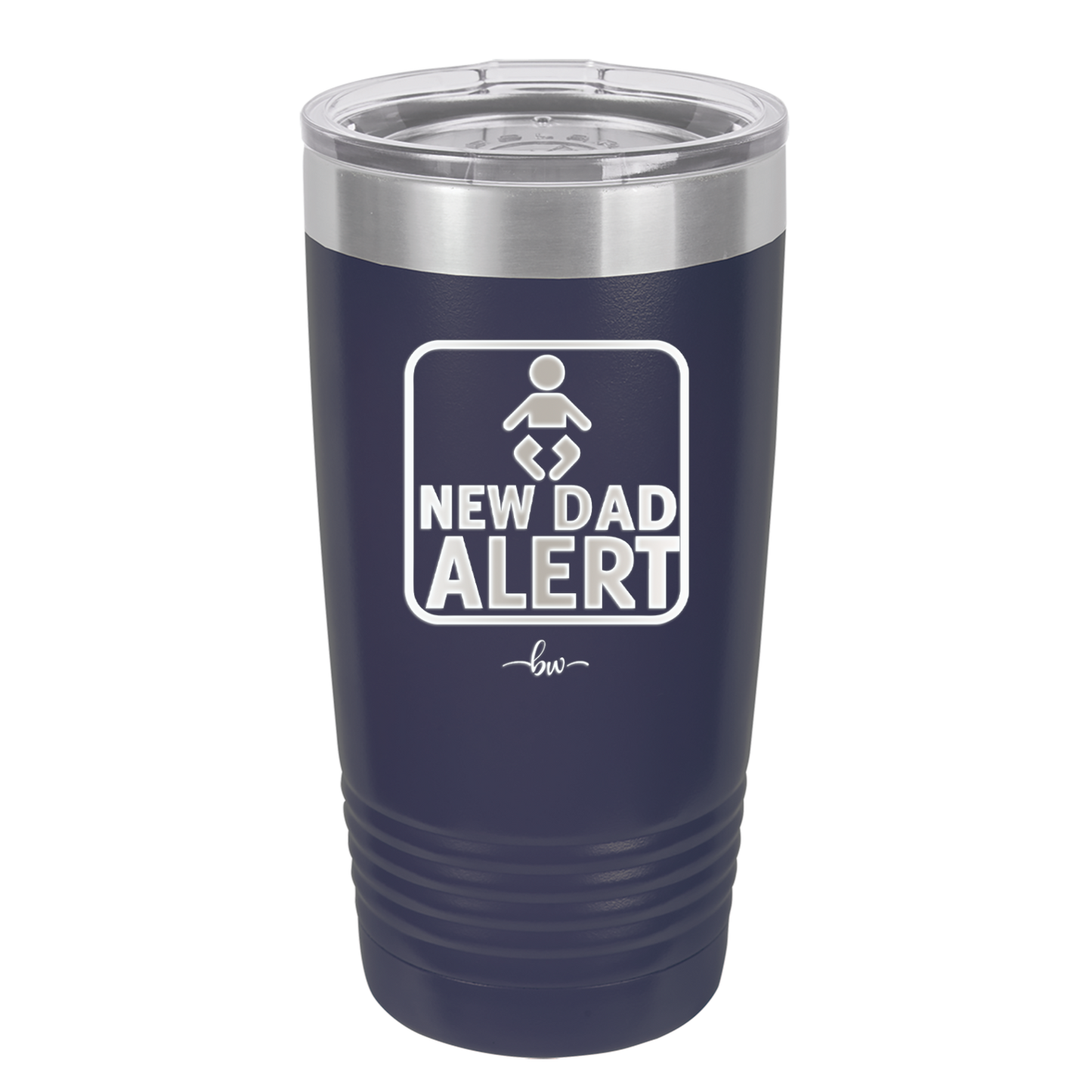 New Dad Alert - Laser Engraved Stainless Steel Drinkware - 2052 -