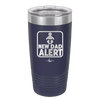 New Dad Alert - Laser Engraved Stainless Steel Drinkware - 2052 -