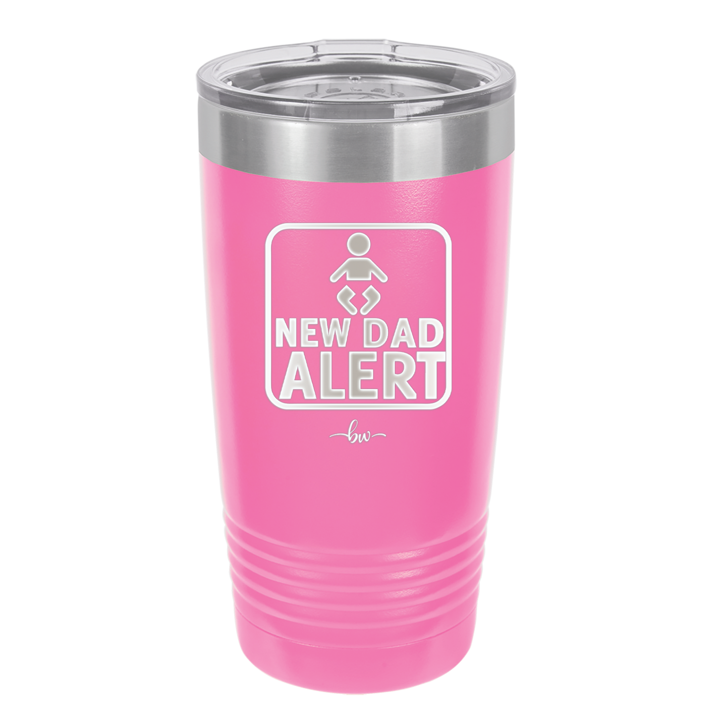New Dad Alert - Laser Engraved Stainless Steel Drinkware - 2052 -