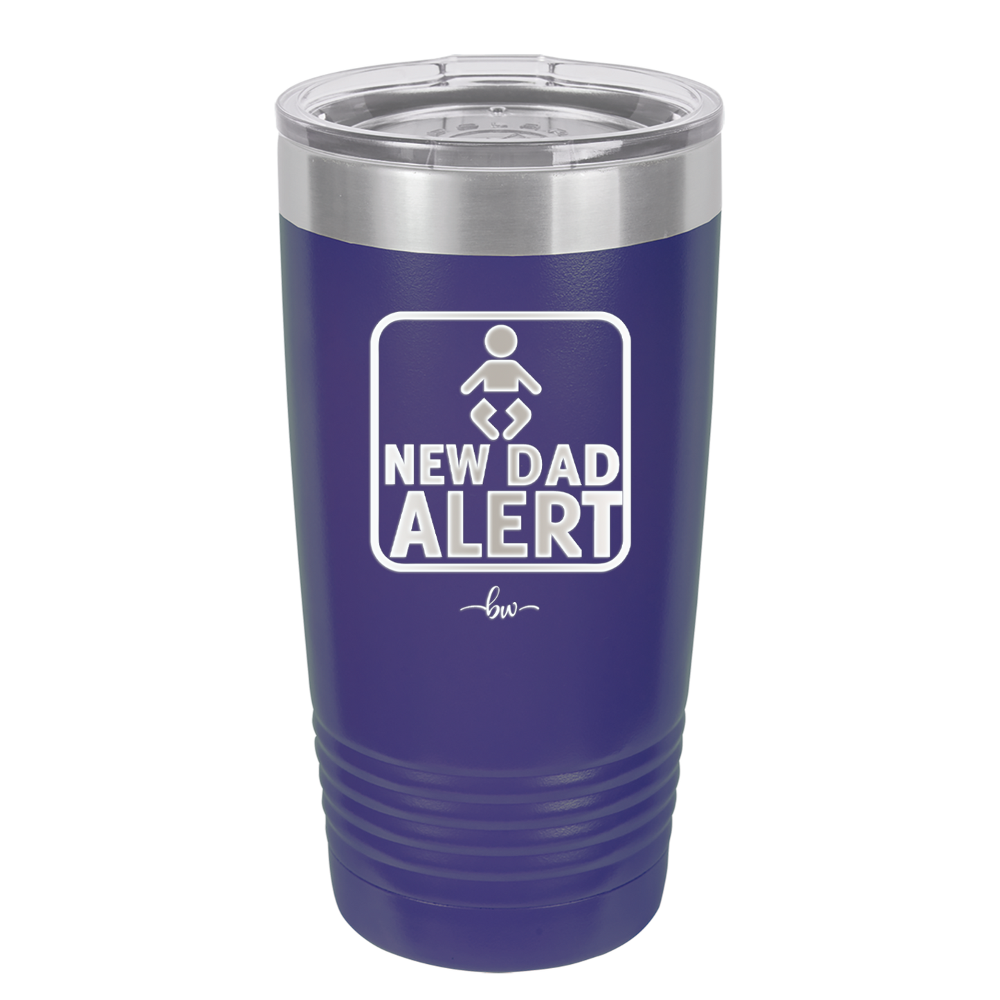 New Dad Alert - Laser Engraved Stainless Steel Drinkware - 2052 -