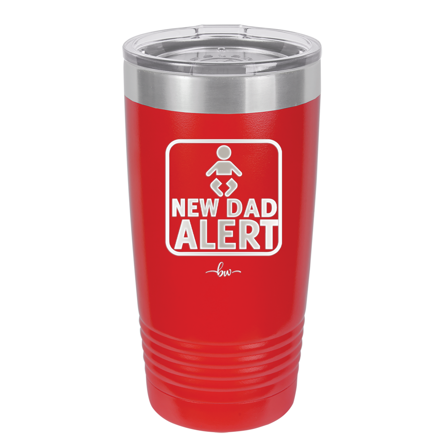 New Dad Alert - Laser Engraved Stainless Steel Drinkware - 2052 -