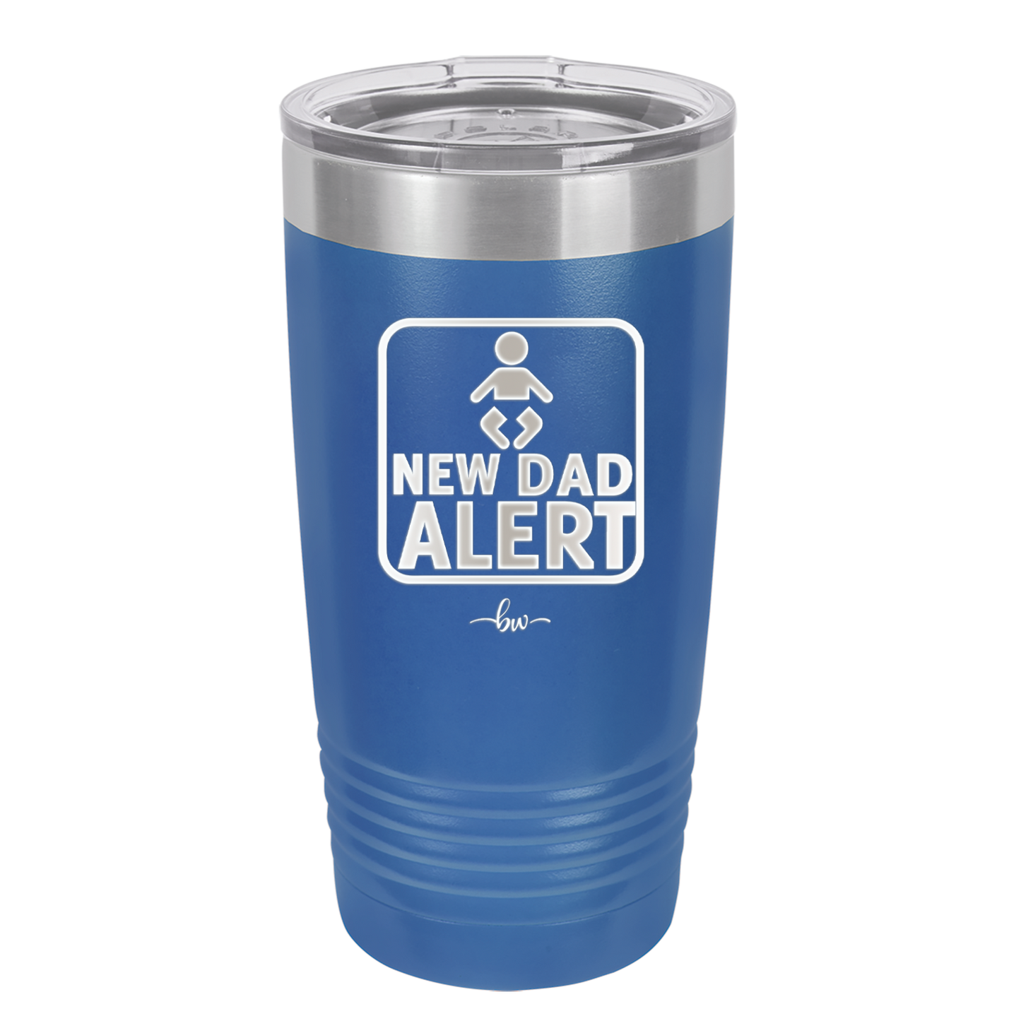 New Dad Alert - Laser Engraved Stainless Steel Drinkware - 2052 -