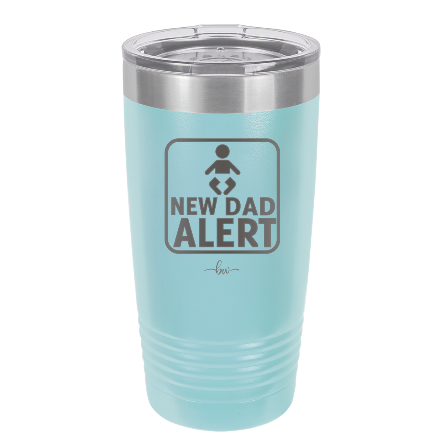 New Dad Alert - Laser Engraved Stainless Steel Drinkware - 2052 -