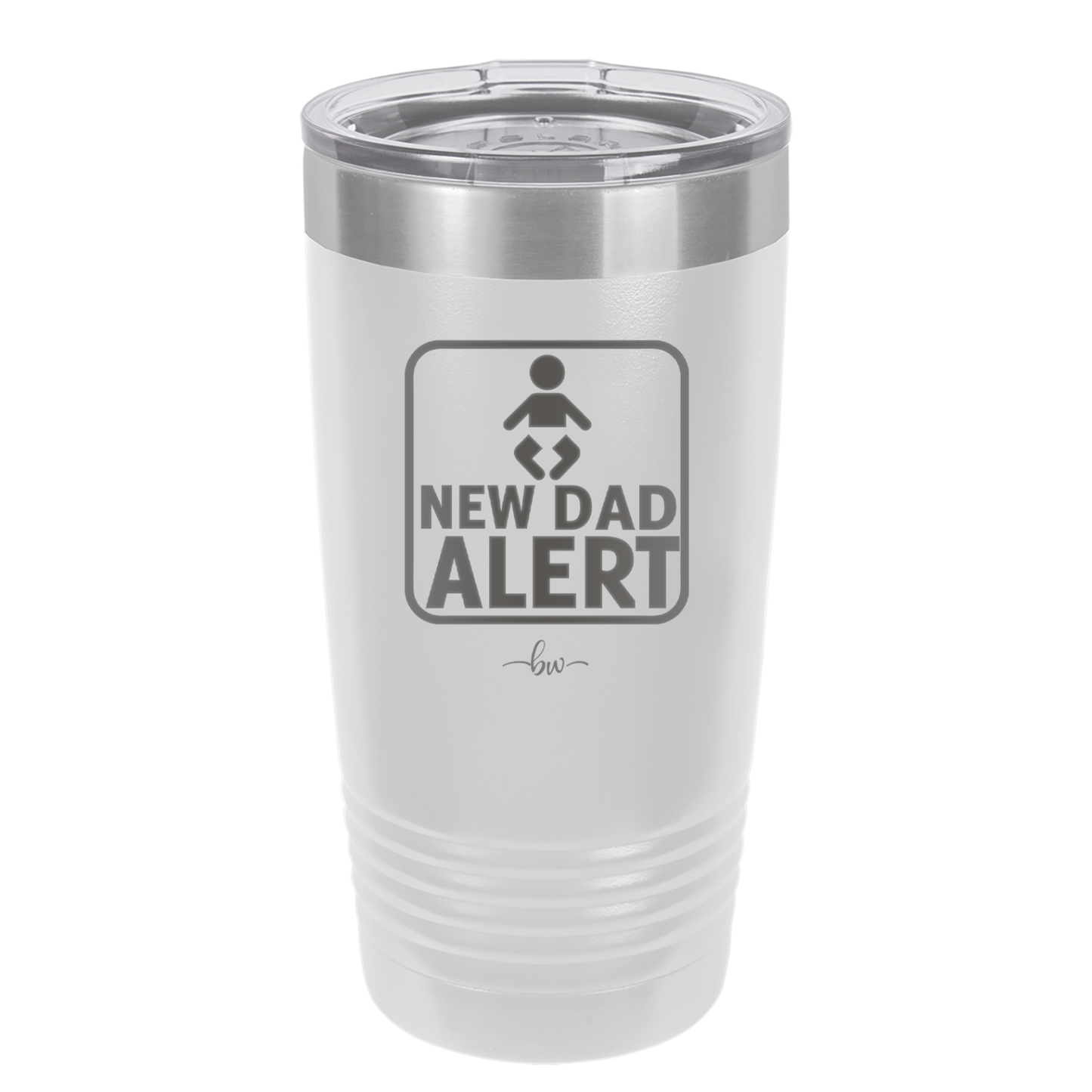 New Dad Alert - Laser Engraved Stainless Steel Drinkware - 2052 -