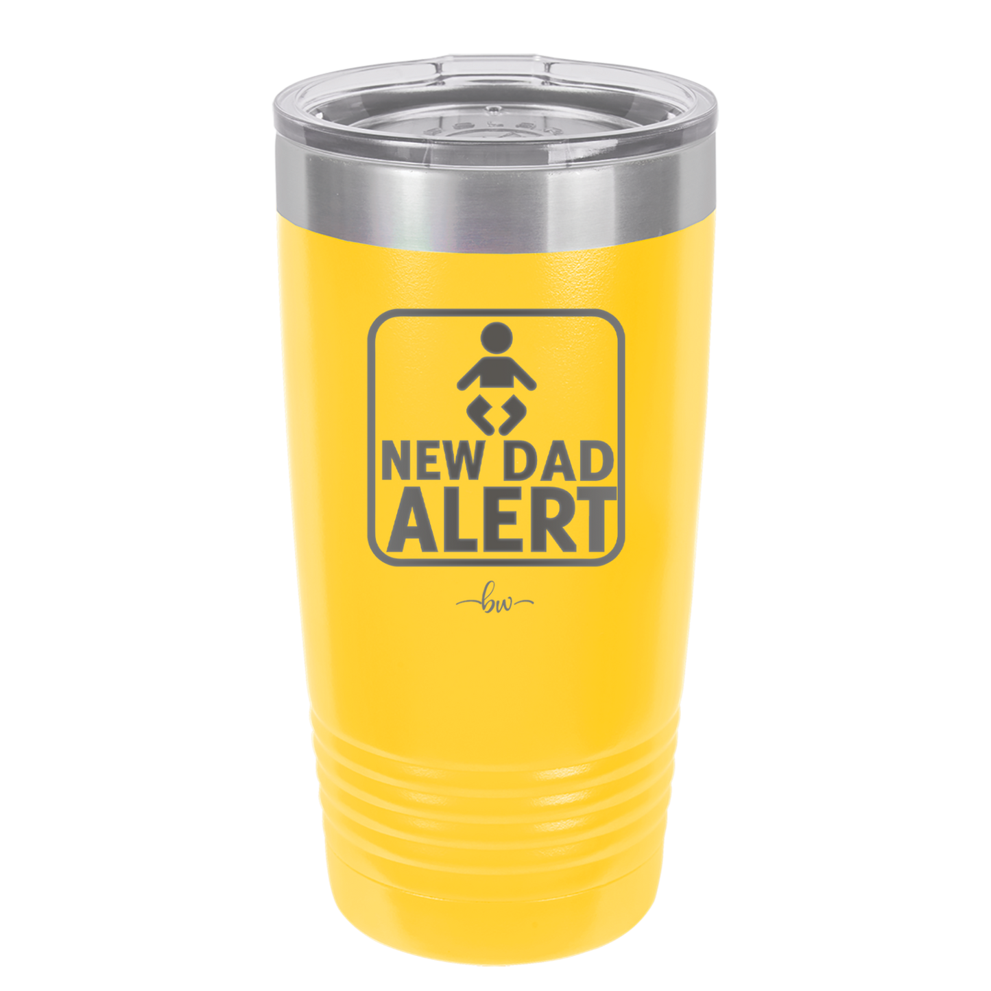 New Dad Alert - Laser Engraved Stainless Steel Drinkware - 2052 -