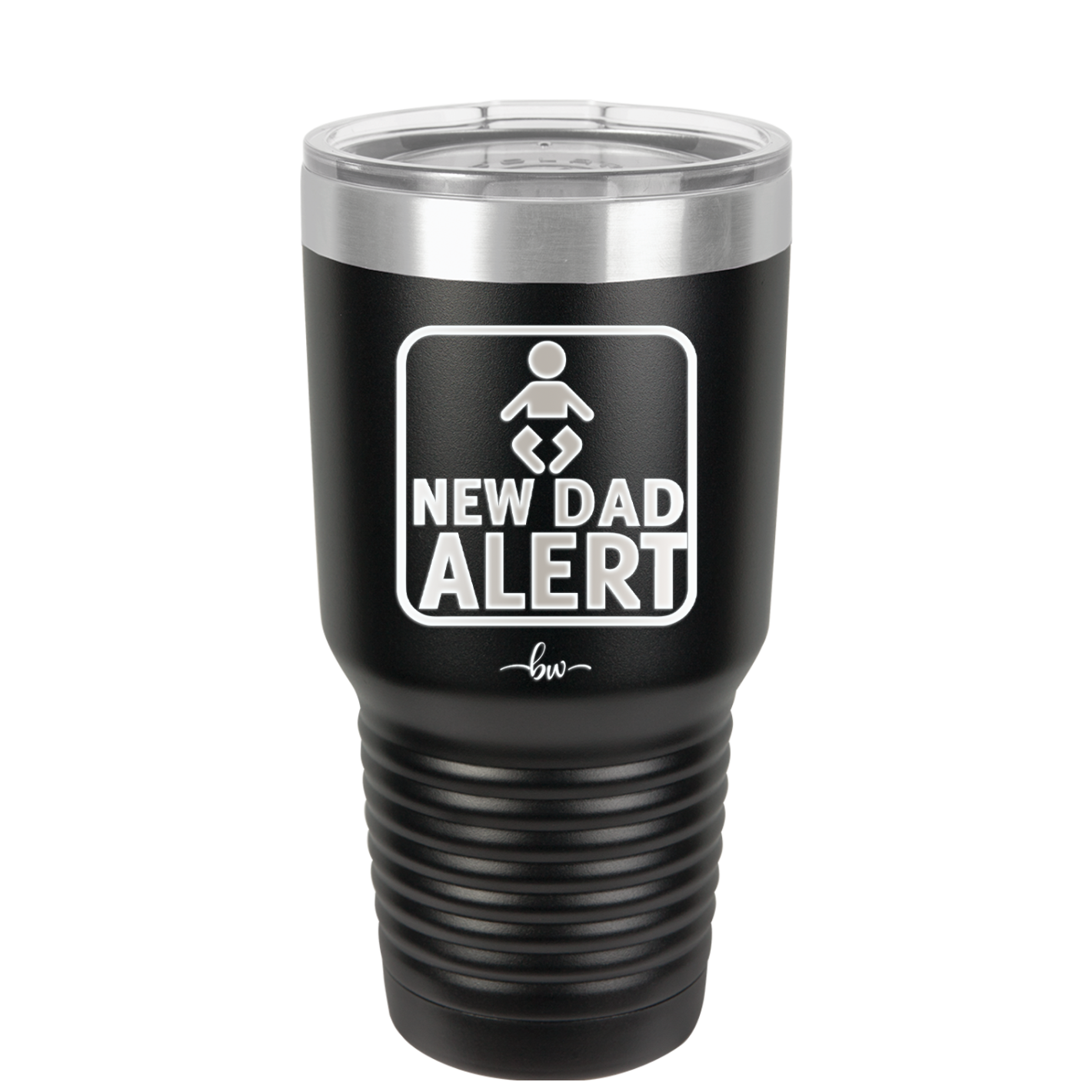 New Dad Alert - Laser Engraved Stainless Steel Drinkware - 2052 -