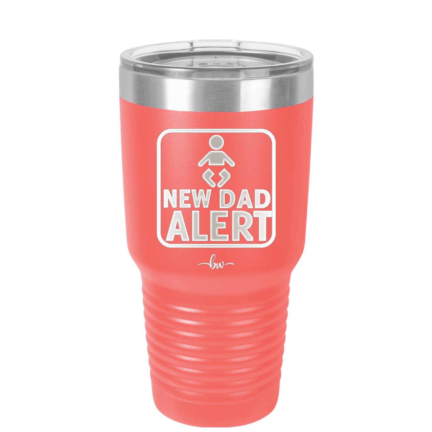 New Dad Alert - Laser Engraved Stainless Steel Drinkware - 2052 -