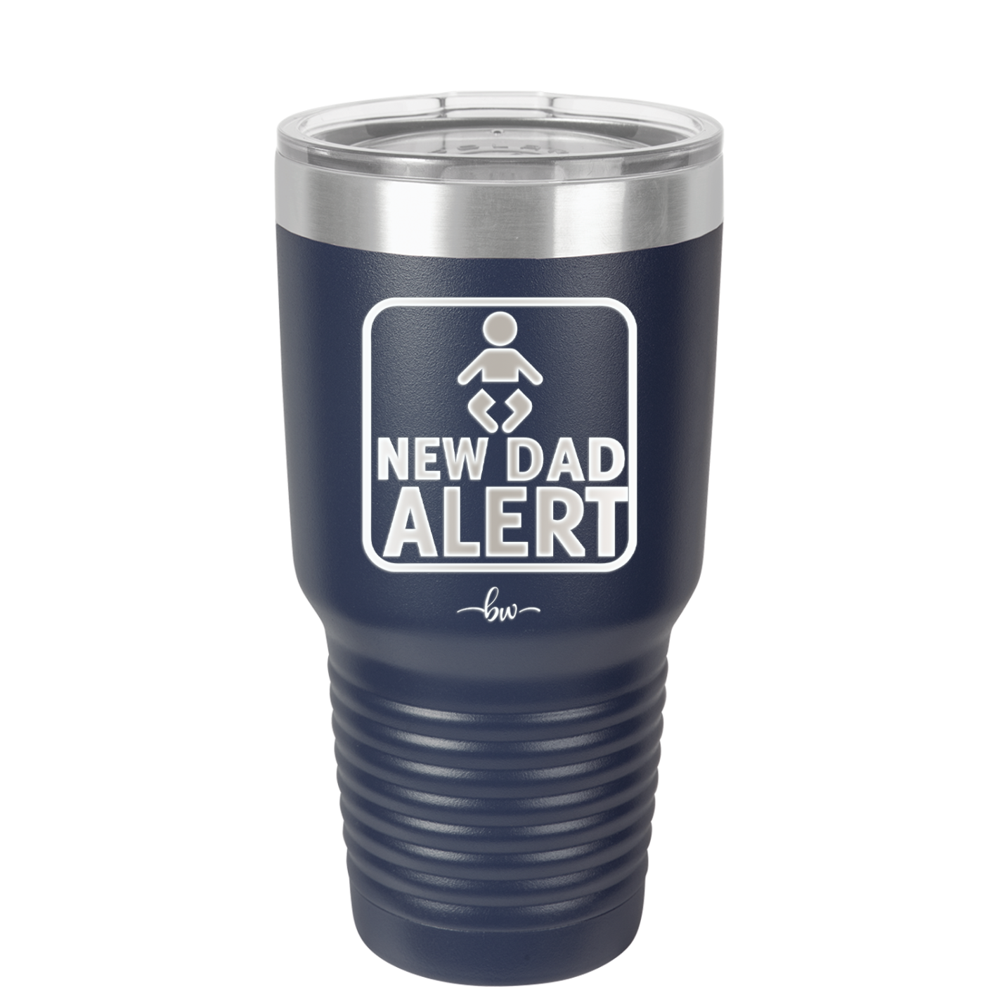New Dad Alert - Laser Engraved Stainless Steel Drinkware - 2052 -