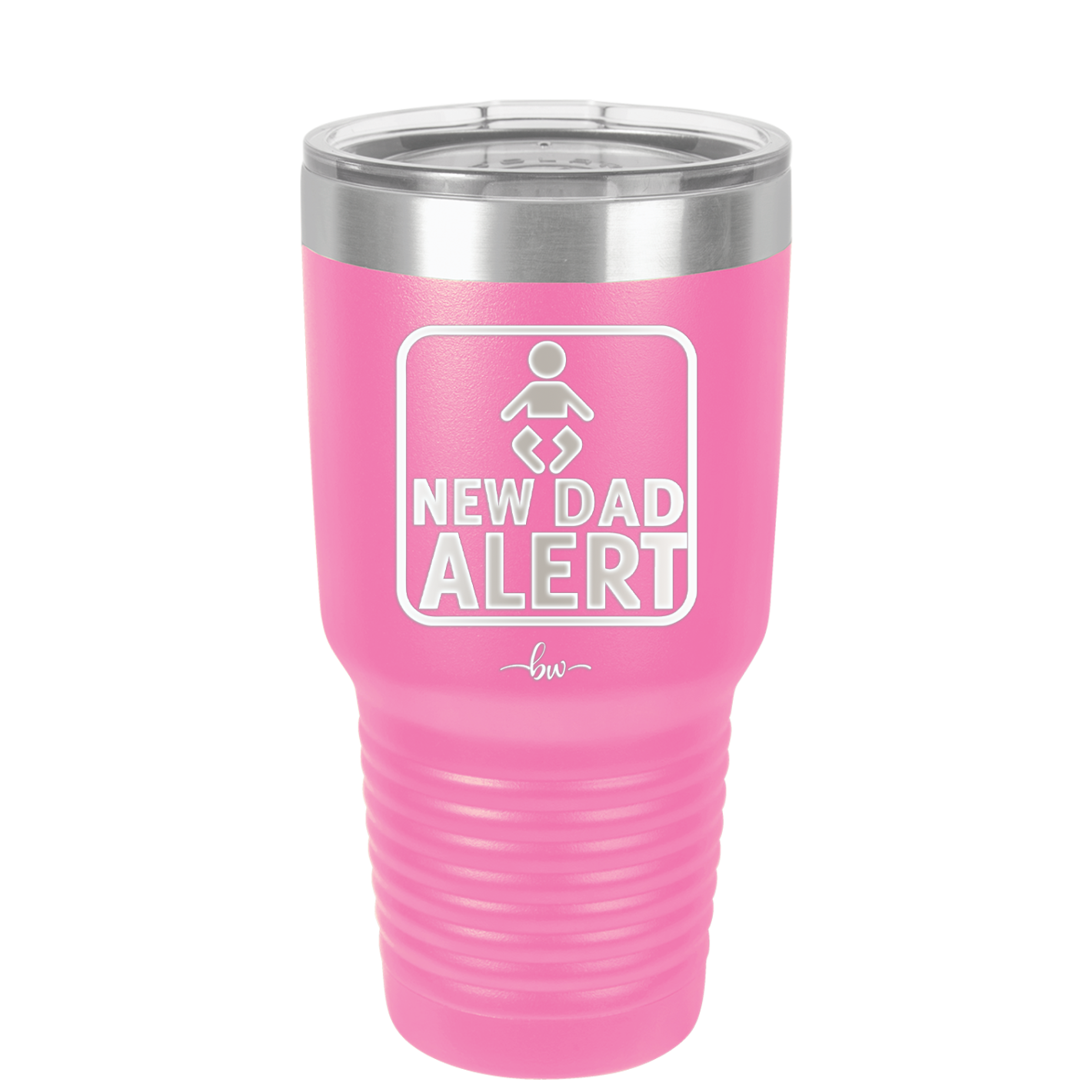 New Dad Alert - Laser Engraved Stainless Steel Drinkware - 2052 -