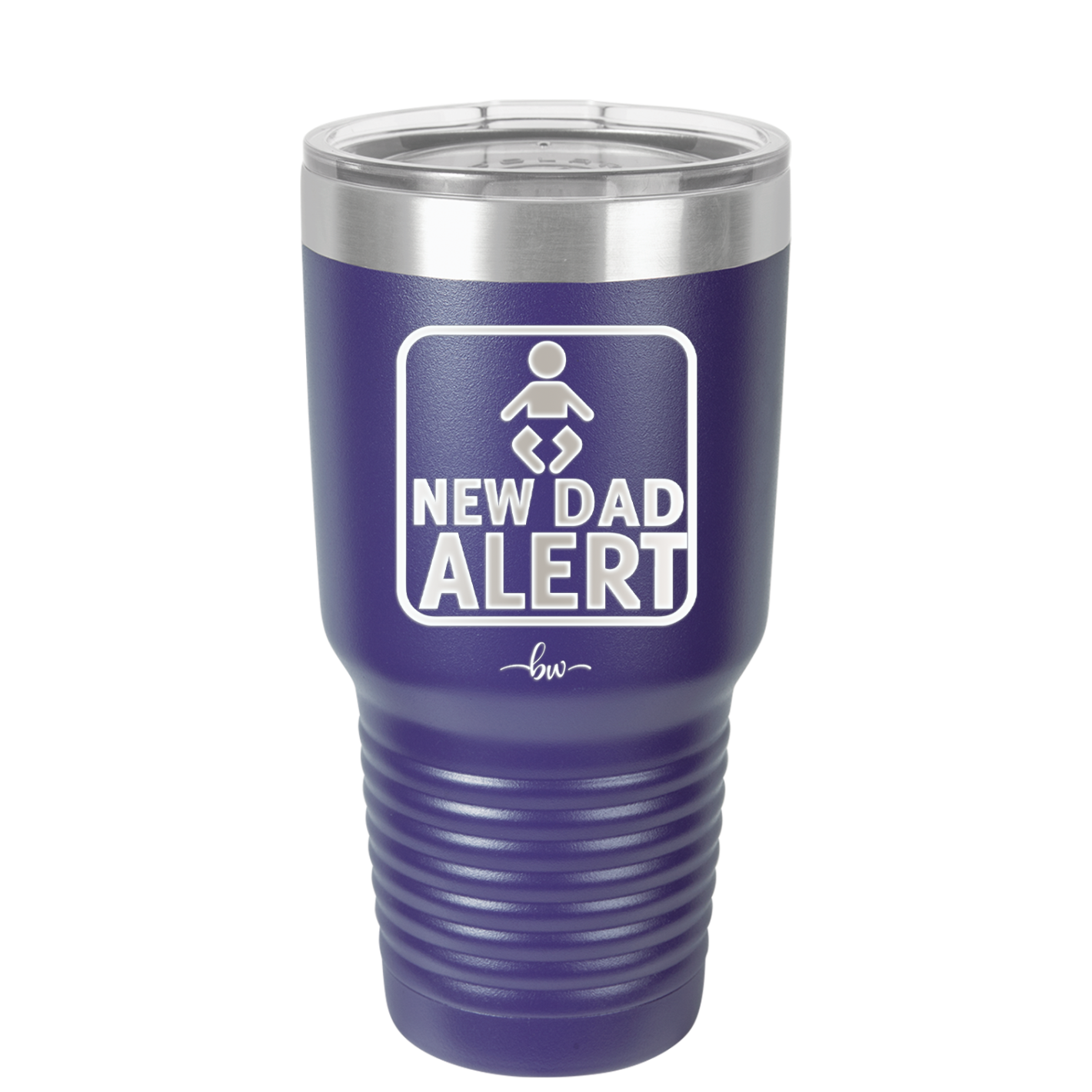 New Dad Alert - Laser Engraved Stainless Steel Drinkware - 2052 -