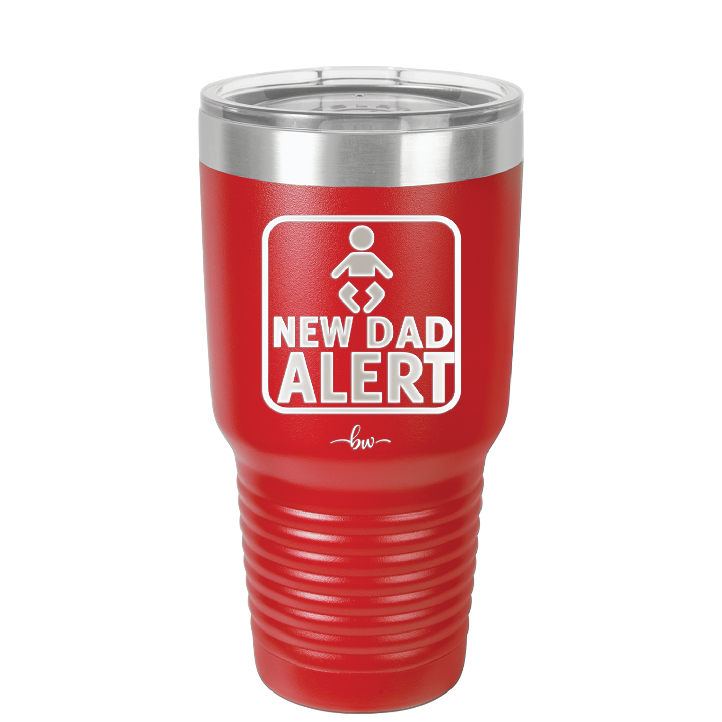 New Dad Alert - Laser Engraved Stainless Steel Drinkware - 2052 -