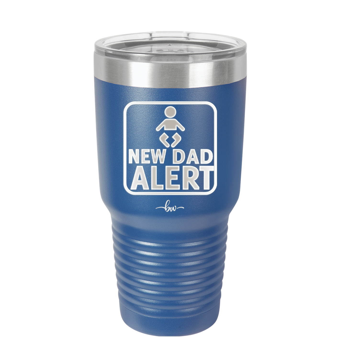 New Dad Alert - Laser Engraved Stainless Steel Drinkware - 2052 -