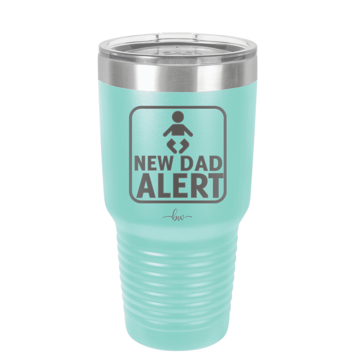 New Dad Alert - Laser Engraved Stainless Steel Drinkware - 2052 -