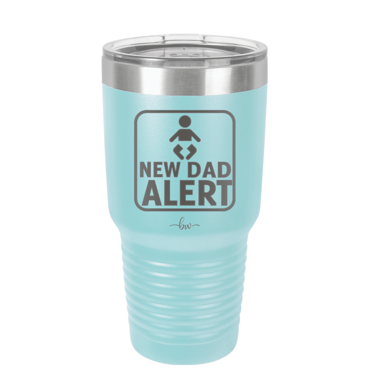 New Dad Alert - Laser Engraved Stainless Steel Drinkware - 2052 -