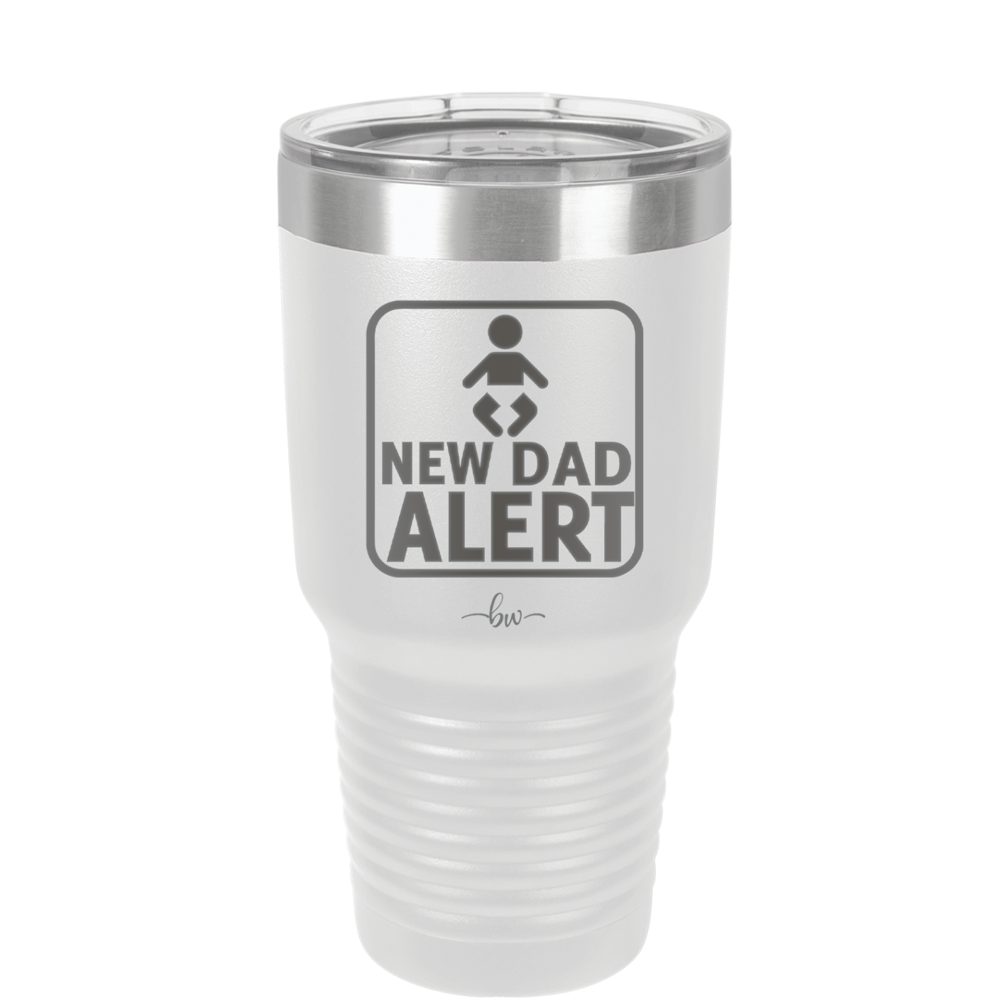 New Dad Alert - Laser Engraved Stainless Steel Drinkware - 2052 -