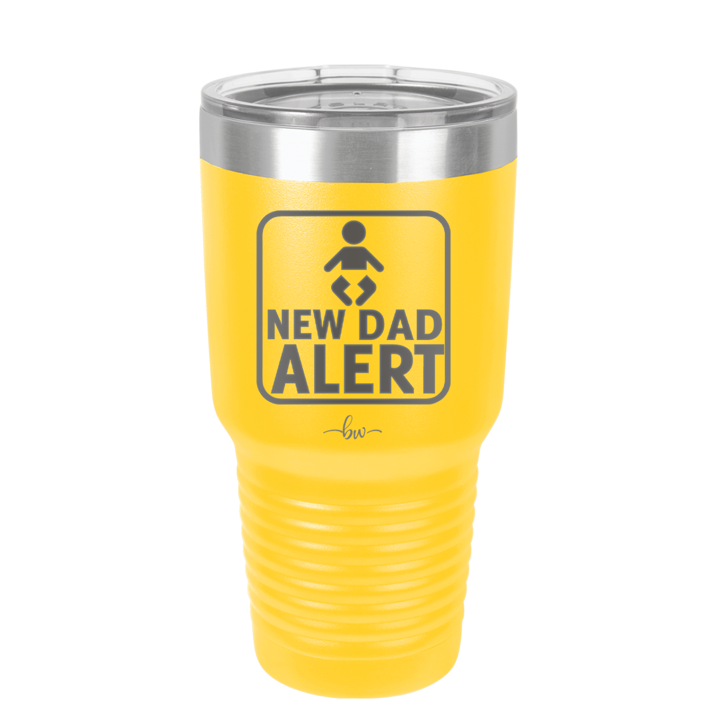 New Dad Alert - Laser Engraved Stainless Steel Drinkware - 2052 -