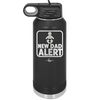 New Dad Alert - Laser Engraved Stainless Steel Drinkware - 2052 -