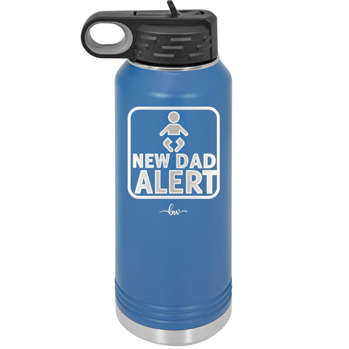New Dad Alert - Laser Engraved Stainless Steel Drinkware - 2052 -