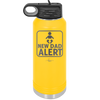 New Dad Alert - Laser Engraved Stainless Steel Drinkware - 2052 -