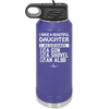 I Have a Beautiful Daughter I Also Have a Gun a Shovel an Alibi Checklist - Laser Engraved Stainless Steel Drinkware - 2053 -