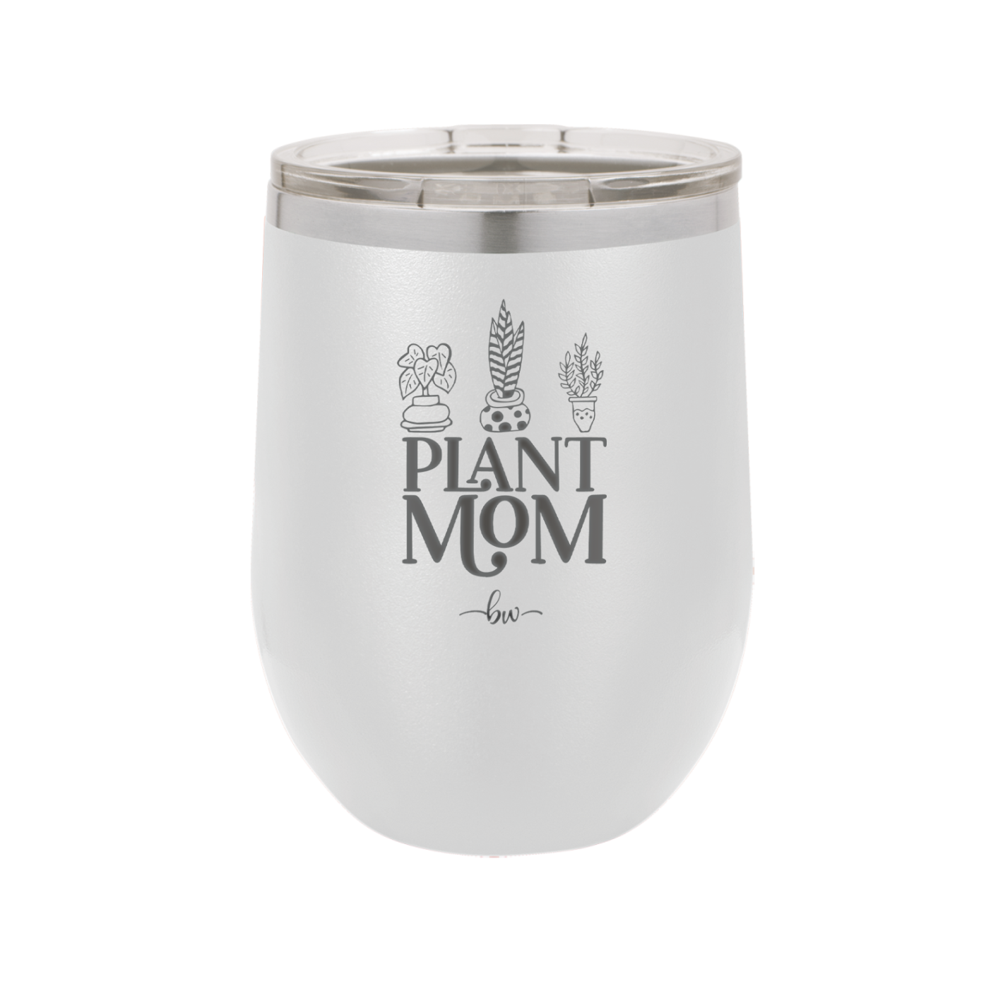 Plant Mom - Laser Engraved Stainless Steel Drinkware - 2057 -