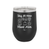 Stay at Home Plant Mom - Laser Engraved Stainless Steel Drinkware - 2059 -