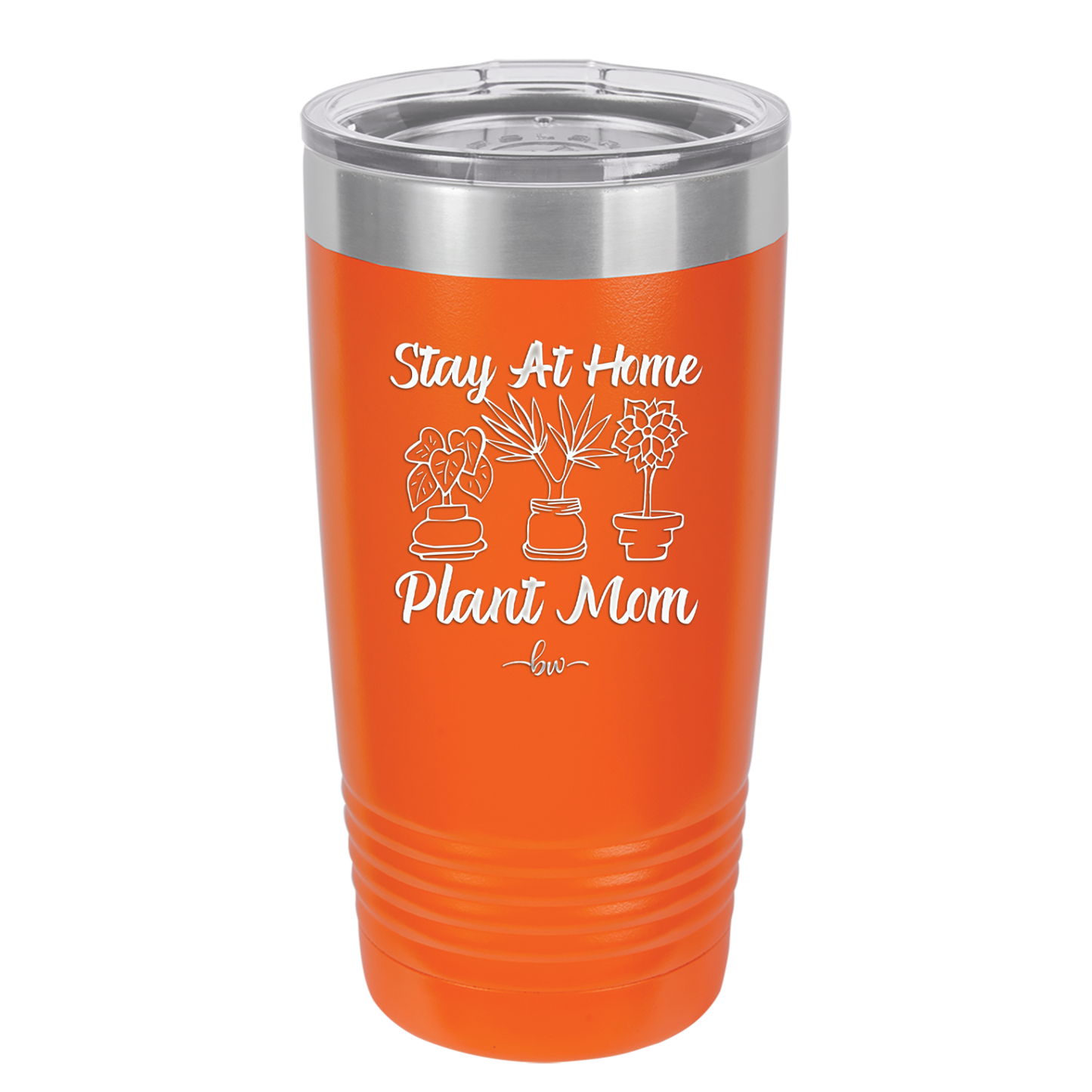 Stay at Home Plant Mom - Laser Engraved Stainless Steel Drinkware - 2059 -