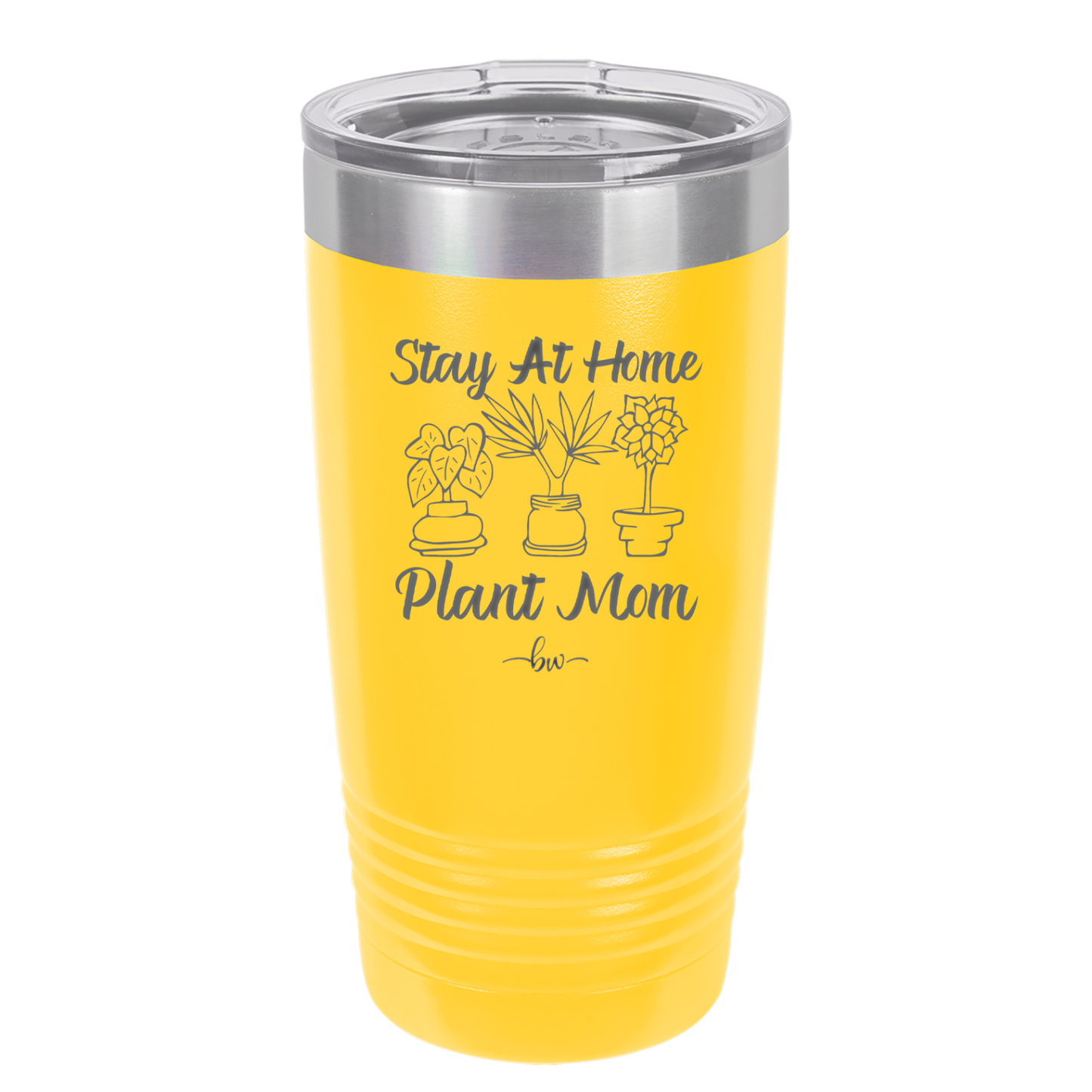 Stay at Home Plant Mom - Laser Engraved Stainless Steel Drinkware - 2059 -