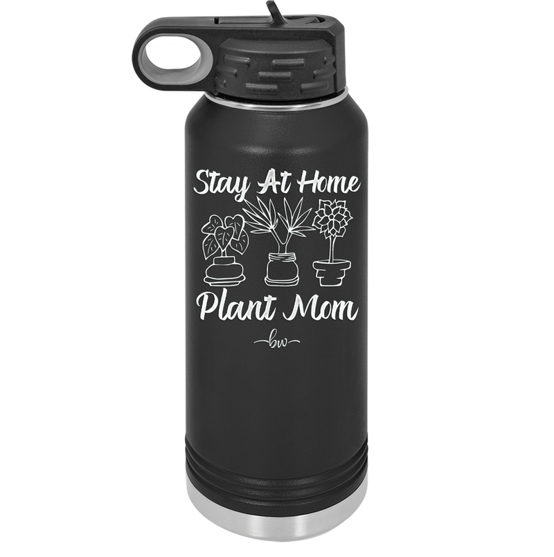 Stay at Home Plant Mom - Laser Engraved Stainless Steel Drinkware - 2059 -