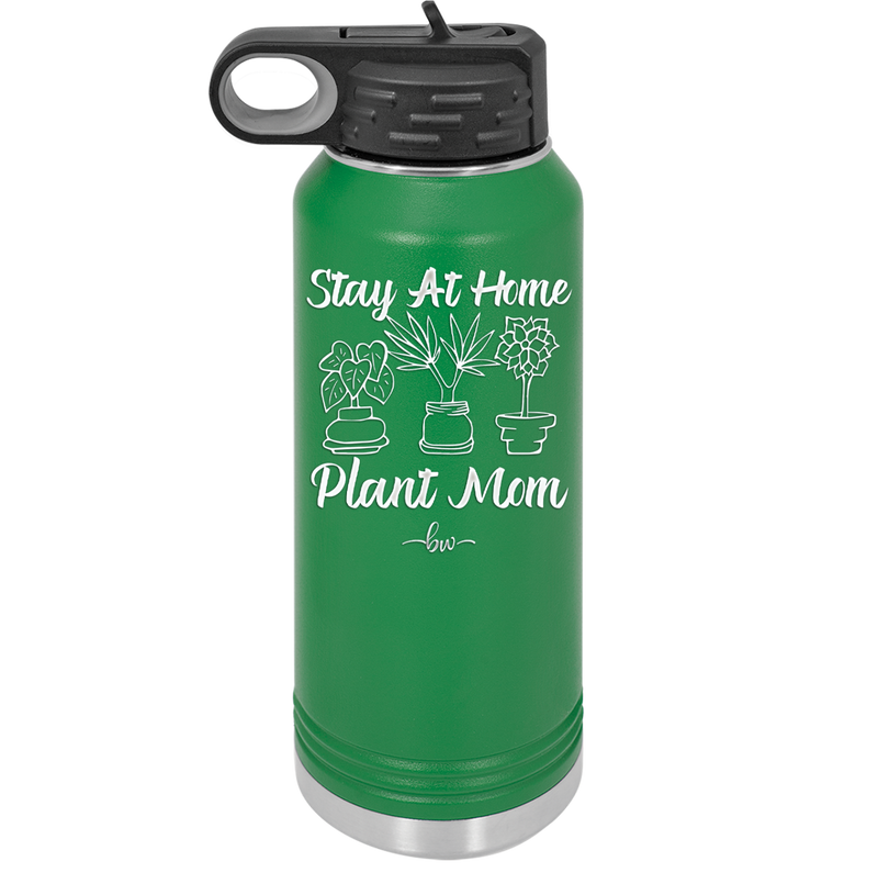 Stay at Home Plant Mom - Laser Engraved Stainless Steel Drinkware - 2059 -