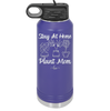 Stay at Home Plant Mom - Laser Engraved Stainless Steel Drinkware - 2059 -